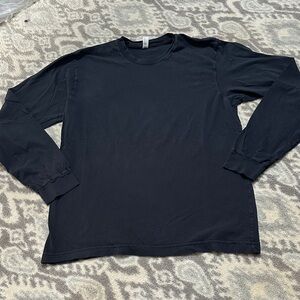 American Apparel Jet Black Long Sleeve Shirt